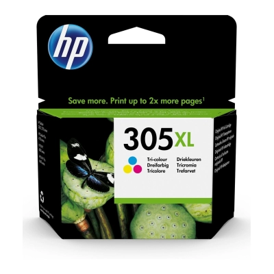 Tinta HP 305XL, 3YM63AE, tri-color, za DeskJet 2300/2320/2700/4100/4120/4122/4130/4122/ENVY 6000/6400   - Tinte