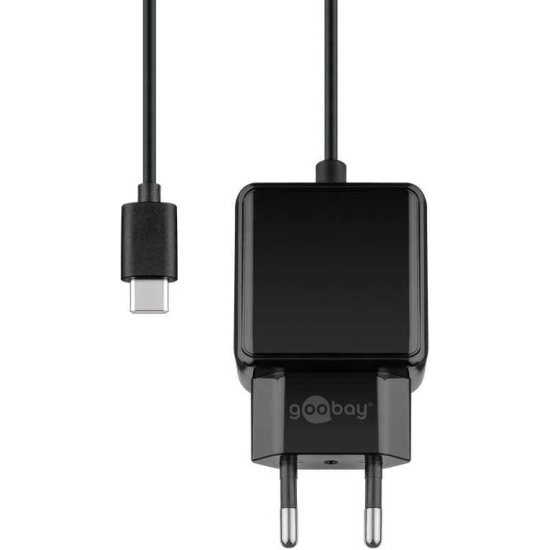 Kućni punjač GOOBAY, 15W, USB C, crni Kućni punjač GOOBAY, 15W, USB C, crni