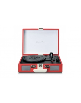 Gramofon LENCO TT-110, sa zvučnicima, bluetooth, retro, crveni