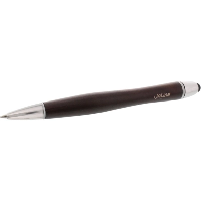 Olovka InLine woodpen Touchpad Stylus 55464 za pametni telefon ili tablet, 2 u 1, kemijska olovka i touch olovka   - InLine
