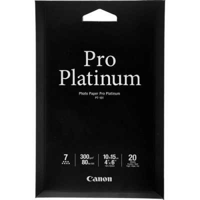 Fotopapir CANON Pro Platinum Pho PT101, 10x15, 300g/m, 20 listova   - Papir i oprema