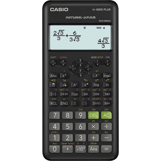 Kalkulator CASIO FX-82 ES PLUS MOD2 KARTON.PAK (252 funk.) P10/40 bls