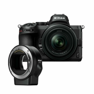 Fotoaparat NIKON Z5 + 24-50mm Kit + FTZ Adapter Kit, CMOS senzor, 24.3MP, 4K UHD   - Fotoaparati