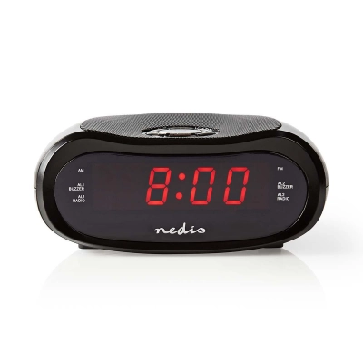 Radio budilica NEDIS LED zaslon, AM/FM, Snooze, crna - Radio prijemnici Radio budilica NEDIS LED zaslon, AM/FM, Snooze, crna - Radio prijemnici