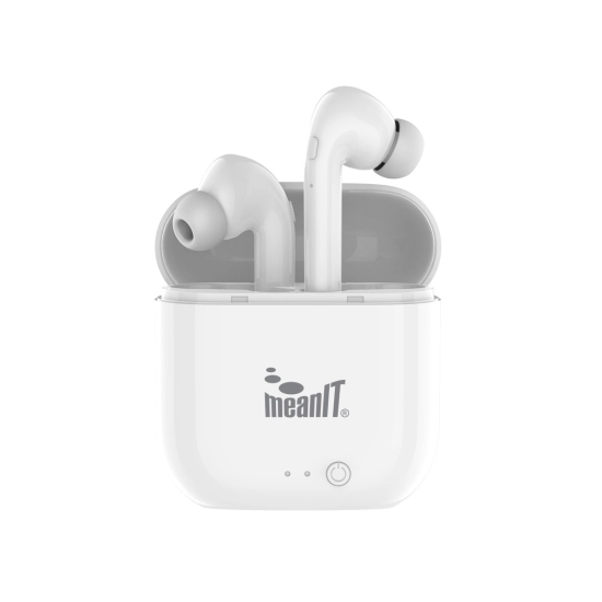 Slušalice MEANIT TWS B50, in-ear, bluetooth, bijele