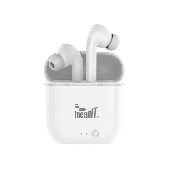 Slušalice MEANIT TWS B50, in-ear, Bluetooth, bijele