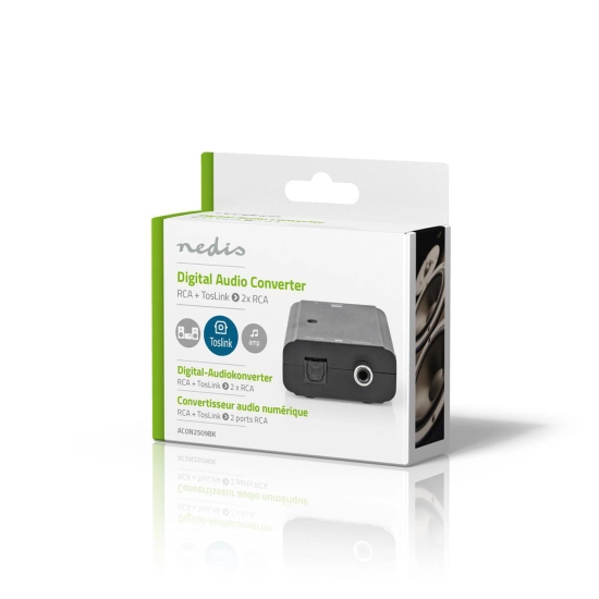 Pretvarač audio digitalni u analogni NEDIS ACON2509BK