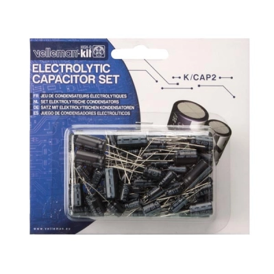 Set elektrolitskih kondenzatora, 120 komada, 1µF - 1000µF Set elektrolitskih kondenzatora, 120 komada, 1µF - 1000µF