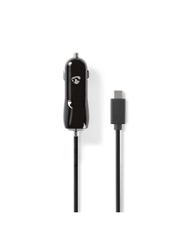 Auto punjač NEDIS CCHAC300ABK, 15W, USB-C, crno sivi