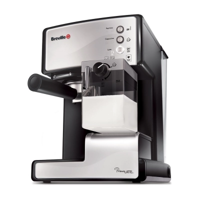 Aparat za kavu BREVILLE VCF045X Prima Latte, espresso, 15 bara, srebrni   - Posebna ponuda kućanskih aparata