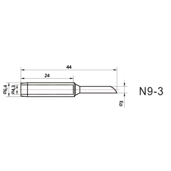 Vrh za lemilo ZD-418B (ZD-8916) 3.0mm Vrh za lemilo ZD-418B (ZD-8916) 3.0mm