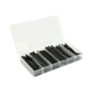 Bužir termo - set 100 x 10cm, crni, 2:1, u kutiji