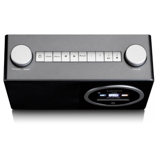 Radio prijemnik LENCO DIR-70BK, internet radio, Bluetooth, crno-srebrni Radio prijemnik LENCO DIR-70BK, internet radio, Bluetooth, crno-srebrni
