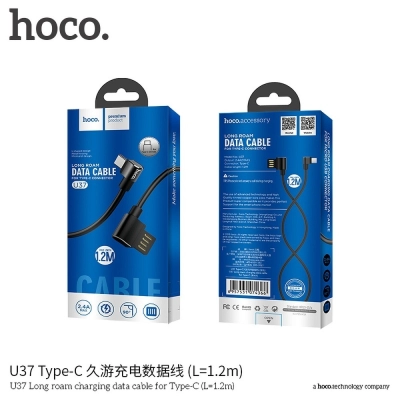 Kabel HOCO U37, USB-C, crni, 1.2m   - Hoco