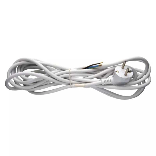 Kabel mrežni 3x0.75 EMOS, s utikačem, 3m, bijeli Kabel mrežni 3x0.75 EMOS, s utikačem, 3m, bijeli