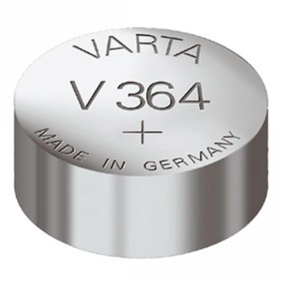 Baterija V 364 1,55V 6,8 x 2,15 mm,   Varta