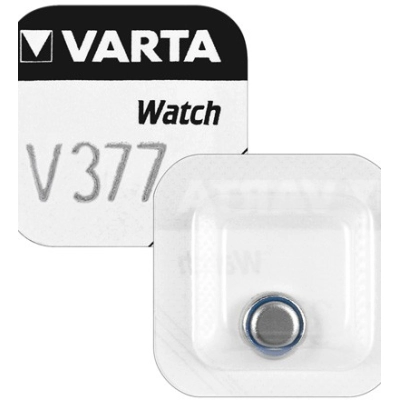 Baterija V 377 1,55V 6,8 x 2,6 mm,      Varta   - Varta