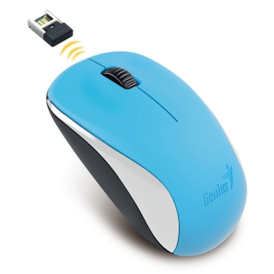 Miš GENIUS NX-7000, bežični, 1200 DPI, USB, plavi   - Genius