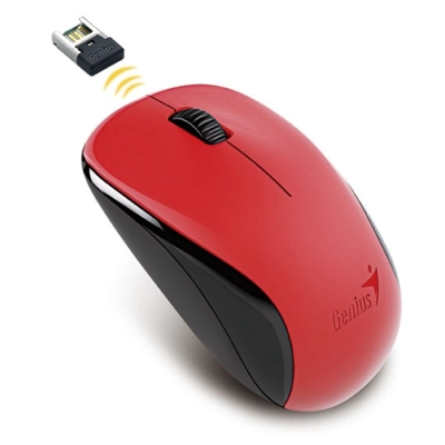 Miš GENIUS NX-7000, bežični, 1200 DPI, USB, crveni   - Genius