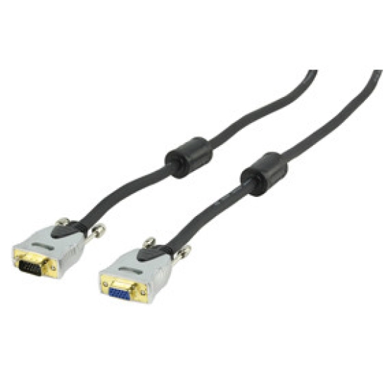 Kabel HQ, VGA DB15 (M) na DB15 (Ž), Ferit, 10m