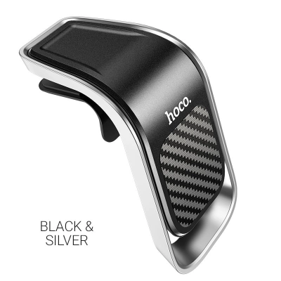 Držač za smartphone HOCO CA74, magnetni, univerzalni, za auto, crno sivi   - Nosači za smartphone
