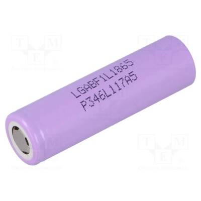 Baterija litijeva LG Chem 3.7V 18650 Li-Ion 3350mAh   - LG