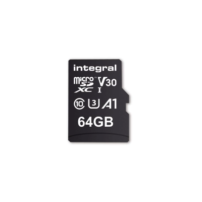 Memorijska kartica INTEGRAL Premium High Speed, micro SDHC/XC, 64GB, V30 UHS-I U3   - Memorijske kartice