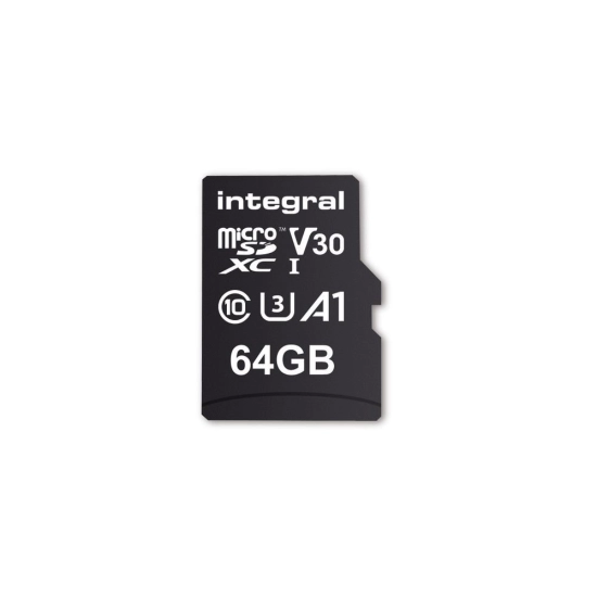 Memorijska kartica INTEGRAL Premium High Speed, micro SDHC/XC, 64GB, V30 UHS-I U3