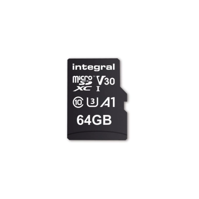Memorijska kartica INTEGRAL Premium High Speed, micro SDHC/XC, 64GB, V30 UHS-I U3 - Memorijske kartice Memorijska kartica INTEGRAL Premium High Speed, micro SDHC/XC, 64GB, V30 UHS-I U3 - Memorijske kartice