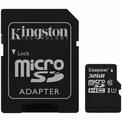 Memorijska kartica KINGSTON Canvas Select Plus 100R, micro SDHC, 32GB,  A1 C10 Card + Adapter   - Memorijske kartice