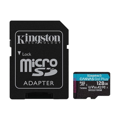 Memorijska kartica KINGSTON Canvas Go Plus, micro SDXC, 128GB, SDCG3/128GB   - Memorijske kartice