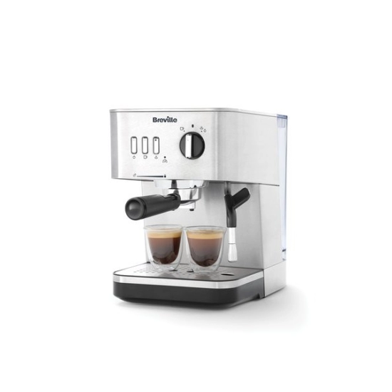 Aparat za kavu BREVILLE Bijou Barista VCF149X, 15 bara, srebrni