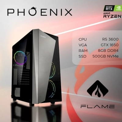Računalo gaming FLAME Z-507, AMD Ryzen 5 3600, 8GB DDR4, 500GB SSD, GTX 1650   - RAČUNALA
