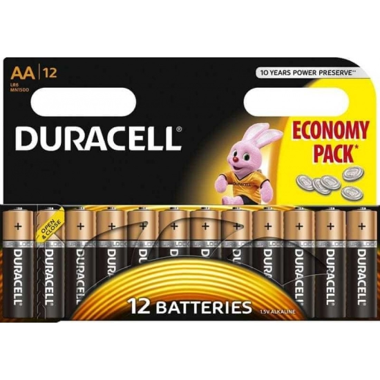 Baterija alkalna AA - K12  Duracell  Economy pack 