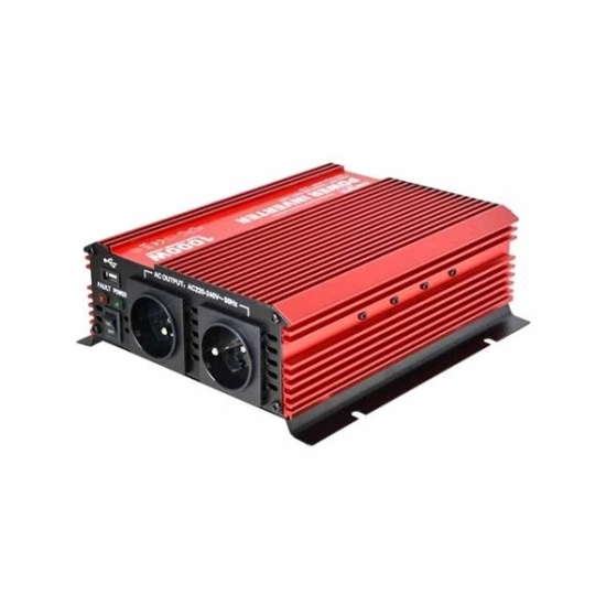 Adapter 24V > 220V 2000/1000 W,  USB A,utičnica sa pinom, CarSPA