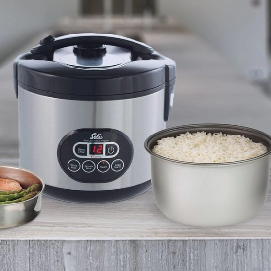 Kuhalo za rižu SOLIS Rice Cooker Duo Program, 1.2l, sivo