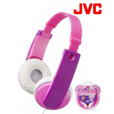 Slušalice JVC HA-KD7-PNE, dječje, on-ear, 3.5mm, ljubičasto roze   - Audio slušalice