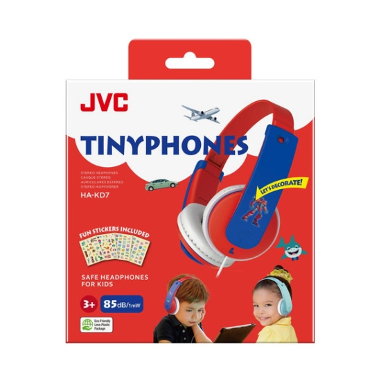 Slušalice JVC HA-KD7-RNE, dječje, on-ear, 3.5mm, plavo crvene Slušalice JVC HA-KD7-RNE, dječje, on-ear, 3.5mm, plavo crvene
