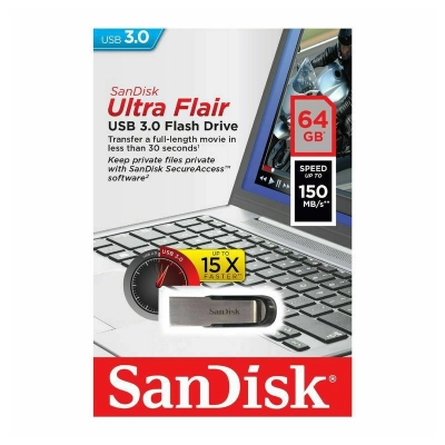 Memorija USB 3.0 FLASH DRIVE, 64 GB, SANDISK SDCZ73-064G-G46 Ultra Flair   - USB memorije