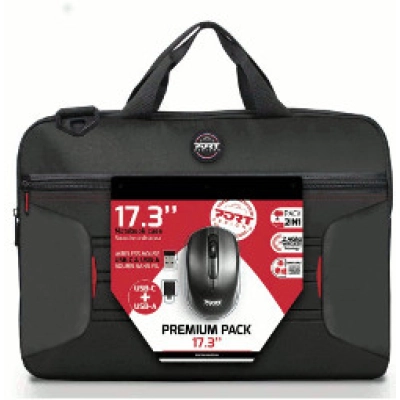 Torba za laptop PORT Premium pack, 17.3incha, crna + bežični miš - Port Torba za laptop PORT Premium pack, 17.3incha, crna + bežični miš - Port