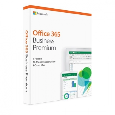 MICROSOFT Office 365 Business Premium, Hrvatski, 1 godina, Medialess, KLQ-00642   - Microsoft