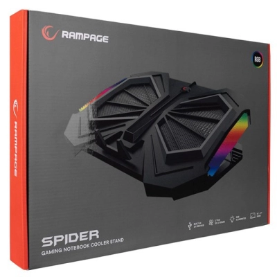 Hlađenje za laptop RAMPAGE AD-RC11 Spider, 15-17incha   - Hlađenja, stalci, docking i USB hubovi