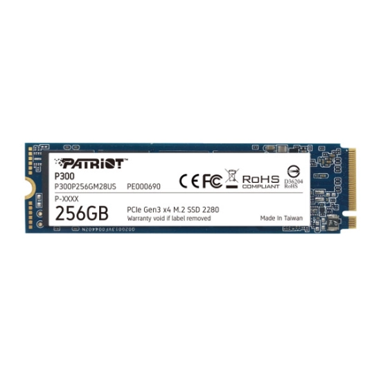 SSD 256 GB PATRIOT P300, P300P256GM28, NVMe, maks do 1.700/1.100 MB/s