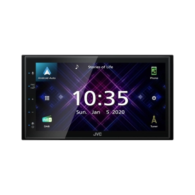 Auto radio JVC KW-M565DBT, 2 DIN, DAB+, Bluetooth, USB, iPhone/Android   - Auto radio