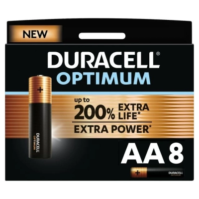 Baterija alkalna AA - K8  Duracell Optimum   - Jednokratne baterije