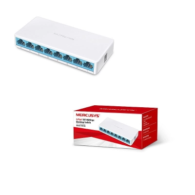 Switch MERCUSYS MS108, 10/100 Mbps, 8-port   - Switchevi