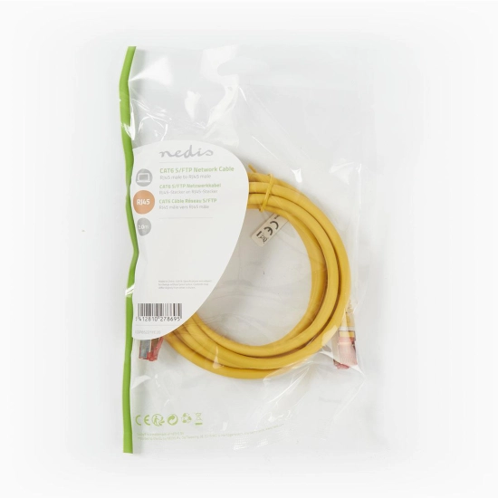 Kabel NEDIS CCGP85221YE20, Patch, CAT6 SFTP, UTP, žuti, 2m Kabel NEDIS CCGP85221YE20, Patch, CAT6 SFTP, UTP, žuti, 2m
