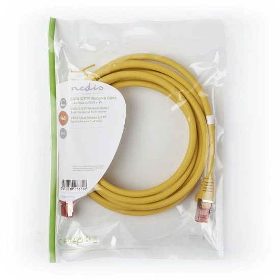 Kabel NEDIS CCGP85221YE30, Patch, CAT6 SFTP, UTP, žuti, 3m Kabel NEDIS CCGP85221YE30, Patch, CAT6 SFTP, UTP, žuti, 3m