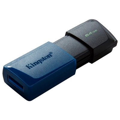 Memorija USB 3.2 FLASH DRIVE, 64 GB, KINGSTON DataTraveler Exodia M, crno plavi   - Kingston