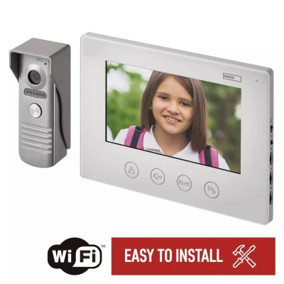 Portafon video EMOS EM-101WIFI, H2014, 7, bijeli   - EMOS